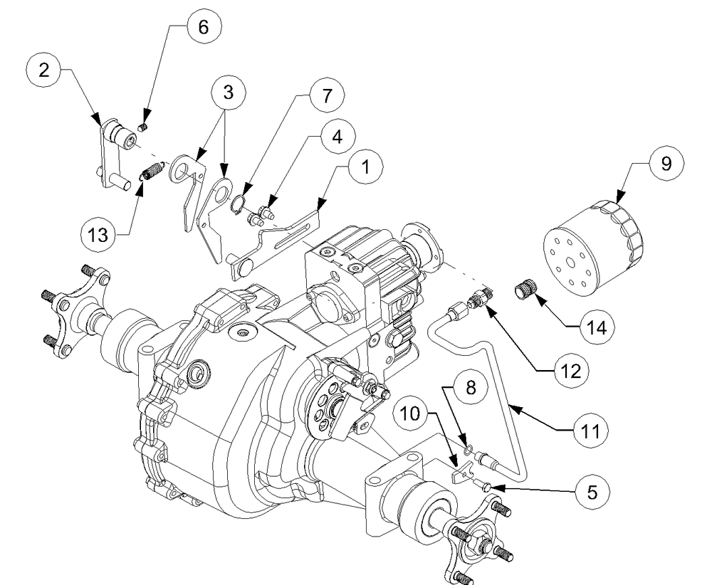Neutral Linkage, Hydraulic Pickup And Return Tubes Diagram and Parts List for 2518-44 13A208L100-13B288L100 Cub Cadet Lawn Tractor